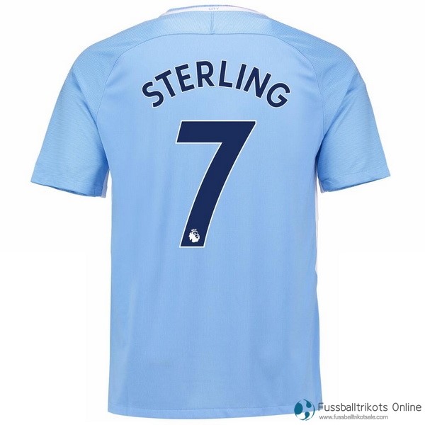Manchester City Trikot Heim Sterling 2017-18 Fussballtrikots Günstig